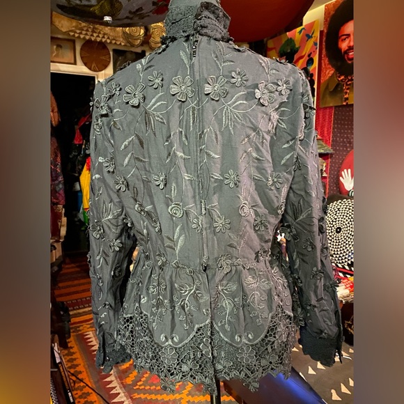 ANNA SUI x INC Victorian Style Blouse, 6 - Picture 5 of 11
